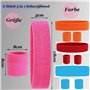 12 Pièces Serre Poignet Fluo Annees 80 et élastique Bandes de Cheveux, Set 8 Pièces Bracelet Fluo 4 Pièces Bandeau Fluo Rétro Ac