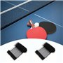 Lot de 2 filets de ping-pong noirs - Filet durable - Filet de rechange pour tables de tennis de table - Filet de tennis de table
