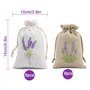 Ziyonix 16 Pièces Sachet Lavande Vide Sachets de Lavande avec Cordon de Serrage Petit Sac en Tissu Lavande Brodé Sachets en Toil
