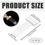 12 Pcs Clip de Ticket de Parking Clip de Ticket Auto-Adhésif de Permis de Pare-Brise Clear Frame Ho