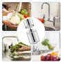Pivotant Embout Robinet Cuisine,360°Aérateur de Robinet Aérateur Robinet Pivotant Embout de Robinet Réglable à Deux Modes pour R