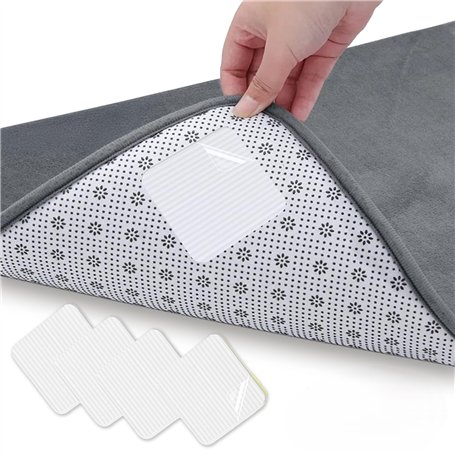 Gicctyble 4 Pièces Patins Antidérapants pour Tapis