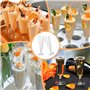 Behiruch 50 Pièces Flûtes à Champagne Transparent, Verres à Champagne en Plastique Élégantes Reutilisables, 160ml Gobelet Verre