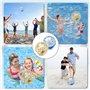 2 Pièces Ballon De Plage Gonflabl,Ballon Paillette,BallonEnfant Exterieur,Ballons Piscine,Ballons Plage Gonflable Piscine Transp