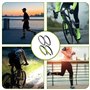 Lot de 2 Paires Serre,Pantalon Vélo Réfléchissants,Pinces Pantalon Vélo Haute Visibilité pour Sécurité Cycliste,Clips Attache Ju