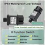 Transformateur LED CZJUTAI IP44 Alimentation pour éclairage de Noël avec prise - Prise européenne ( EL/FC36V12W) avec interrupte