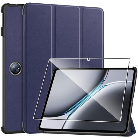 Coque Compatible avec Oneplus Pad 2/Oppo Pad 3 Pro 12.1" 2024 +1 Pièces Protection Écran Verre Trempé