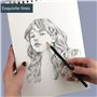 Atliberswo Carnet de Dessin A4 avec 60 Feuilles/120 Pages, Sketchbook A4 à Spirale, Papier Épais 160g/m², Carnet de Croquis pour