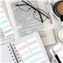 420 Pièce Onglets D'Index, Marque Page Adhesives, Feuilles Notes Autocollantes, Adhésives Marqueurs de Page Inscriptibles, Stick