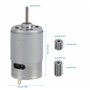 FTVOGUE RS550 Micro Moteur de Haute vitesse moteur électrique de voiture pour enfants Moto Vitesse Moteur Poussette Accessoires(
