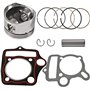 Trkimal Bloc cylindre de moto 52,4 mm avec accessoires de piston et joint de cylindre de rechange pour moteur 4 temps 110 cm³ ch