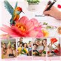 Carte Anniversaire Femme, Hummingbird Sunflower - Carte d'anniversaire pop-up, 3D Romantique Carte Anniversaire, Carte de vœux s