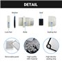 Boîte de Dérivation Étanche Exterieur IP65 - Coffret de Raccordement Apparent 150x110x70 mm - avec 10 presse-étoupes M20 avec jo