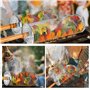 Lot de 2 Paniers à Barbecue Emboîtables - Acier Inoxydable 304 avec Poignée en Bois Amovible - Pour Légumes et Viandes - Accesso