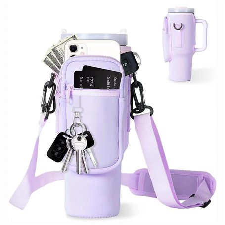 MLPKOI 1 Porte-Bouteille d'eau Accessoires Sac pour(Violet)