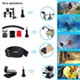 Suptig Kit d'accessoires Compatible avec GoPro Hero 13 Hero 12 Hero 11 Hero 10 Hero 9 Hero 8 Hero 7/6/5/4/3/3+/2/1/Session et Ak