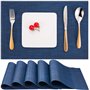 Lot de 6 sets de table en vinyle lavables
