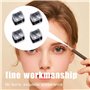 Lot de 4 Taille-Crayon Universel pour Maquillage - Double Trou pour Crayons à Sourcils, Lèvres Eyeliner - Lames de Précision & S