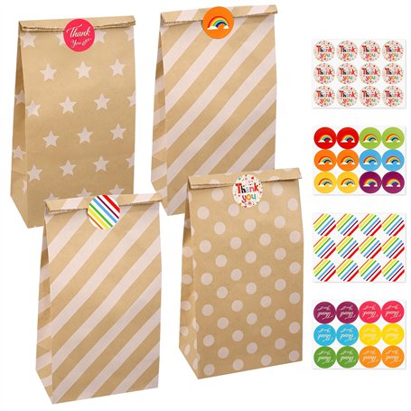 Mexgcom 24 X 13 X 8 CM Sacs en Papier Kraft