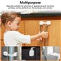 UZSUZZ 12 Pièces Securite Placard Enfant Bloc Porte Securite Bebe Réglable Bloc Tiroir Securite Bebe pour Loquets et Frigo Armoi
