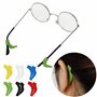 Lunettes Sangle avec Crochets Oreille Silicone Anti Slip Sports Bande Cordon pour Enfant Ado Homme Femme Multicolore 6 Pièces