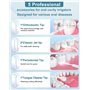 Jet Dentaire Hydropulseur Portable DIY, Hydropulseurs et Irrigateurs 5 Modes et 3 Intensités, Réservoir 300ML et Base Amovible,