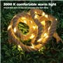 Guirlande Solaire Exterieur, 7M 100 LED Guirlande Lumineuse Solaire, Guirlande Lumineuse Exterieure Solaire Étanche, 8 Modes Éta