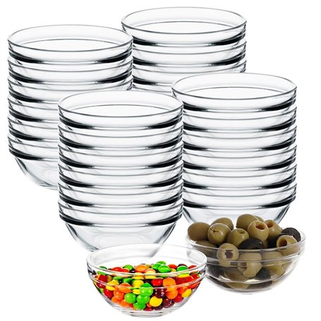 PORFOYO 20 Pièces Bol En Verre 7