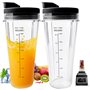 Lot De 2 Rechange Pour Gobelet Pour Ninja 710ml Gobelets De Rechange Pour Mixeur Ninja