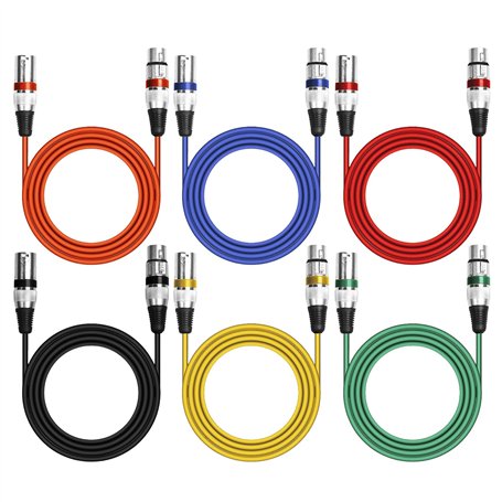 6 Pack Cable XLR