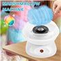 Machine à Barbe à Papa, Barbe à Papa Appareil 450w, Cotton Candy Machine pour Sucre Ou Bonbons Durs Avec Accessoires Facile à Ne