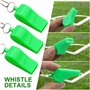 AMANDELIZABE Lot de 5 sifflets de Sport avec Cordon Tour de Cou - Sifflet en Plastique - Sifflet d'arbitre - Sifflet pour entraî
