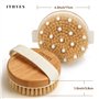 Ithyes Brosse pour le corps La brosse exfoliante La brosse de bain à poils naturels pour éliminer les toxines cellulites de la p