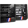 RZG Lot de 2 Supports de Plaque d'immatriculation en Fibre de Carbone véritable Noir France
