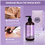 Huile de Massage pour Réchauffer, Détendre, Masser, Huile de Massage pour Soulager des Douleurs Articulaires, Huile Corporelle H