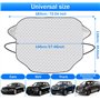 Magnétique Couverture Protection Pare Brise Hiver