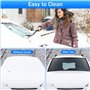 Feebee Protege Pare Brise Givre Gel, Magnétique Couverture Protection Pare Brise Hiver, Bache Anti Givre Voiture, Anti Neige Hiv