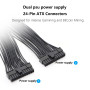 12 Pcs Roulettes pour Meubles, 360 Grad Roulettes Charge Lourde,Charge 220 Kg Mini Roulette pour Bacs de Rangement, Tables de Nu