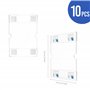 AZKEEGREY Lot de 10 Porte Affiche Muraux A6 Vertical Acrylique, Porte Menu Supports de Panneau Mural avec Ruban Adhésif pour Bur