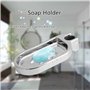 HsentimenH Porte-Savon Douche Réglable Durable Porte Savon pour Barre ?de Gadget de Salle Bain sur à Clipser la Maison et l'hôte