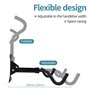 TERRARIDE Support Vélo Mural Pliable Pivotant, Rétractable, Fabriqué en Métal Massif Robuste, angle et Distance du Mur Réglables