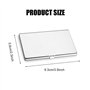 Porte cartes de Visite,2 PCS Porte cartes en Métal Inoxydable Ultraléger Porte cartes de Poche de Grande Capacit Porte cartes Vi