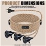 Kit de Suspension en Corde de Chanvre - Douille Avec Prise et Interrupteur - Câble Vintage E27 - 3 Ampoules Incluses - Suspensio