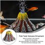 GOMETY Kit d'ornement volcan d'aquarium avec pompe à air, lumière LED changeante pour réservoir de poissons, décoration d'aquari