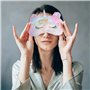 3 Pièces Licorne Masques de Sommeil Kit, Yeux Masque, Yeux Bandés pour Femmes Filles Enfants Moelleux Maison Lit Voyager Vol De