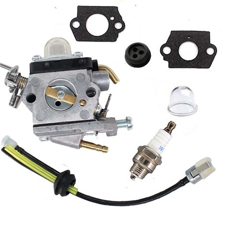 Ewillownm Compatible avec carburateur et kit de conduite de carburant pour 545008097 Husqvarna 129C 129L 129R 129LDX 129RJ