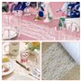 Chemin de Table en Dentelle Blanche 15cm x 22m, Ruban De Table Décoration, Ruban Dentelle pour Decoration Anniversaire Décoratio