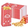 WANDGU Lot de 200 sacs à pop-corn : 9 x 6 x 21 cm Sacs à pop-corn rétro en papier kraft pour pop-corn