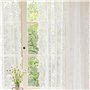Lot De 2 Rideaux en Dentelle Florale Blanche