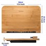 Readaeer Support de Lecture Portable pour Livre de Cuisine et Bureau en Bambou Pliable